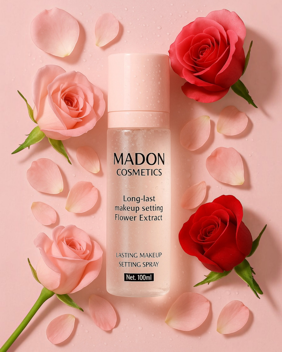 Fixateur de maquillage aux extraits de fleurs